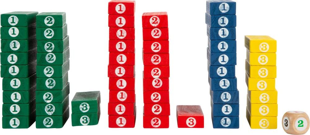 smallfoot 5260 torre con numeri gioco di abilità in legno