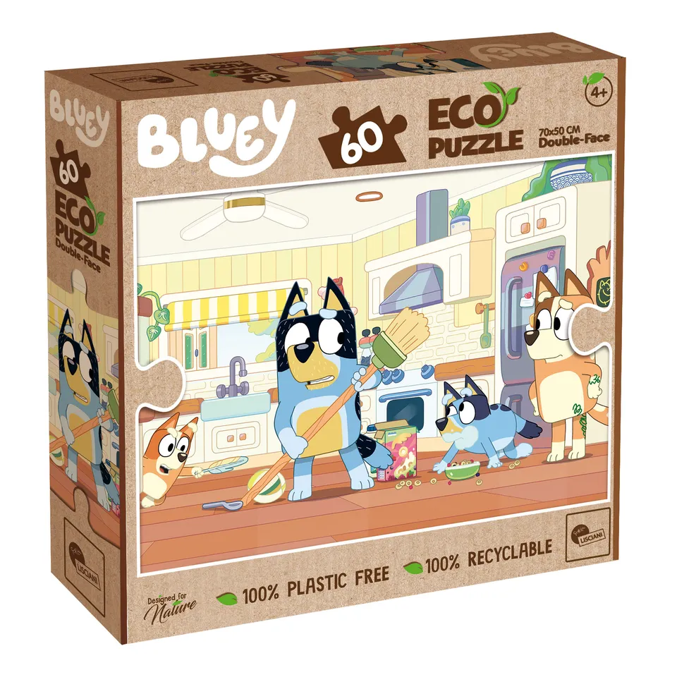 Lisciani Bluey Eco-Puzzle Df 60 puzzle 60 pezzi da colorare