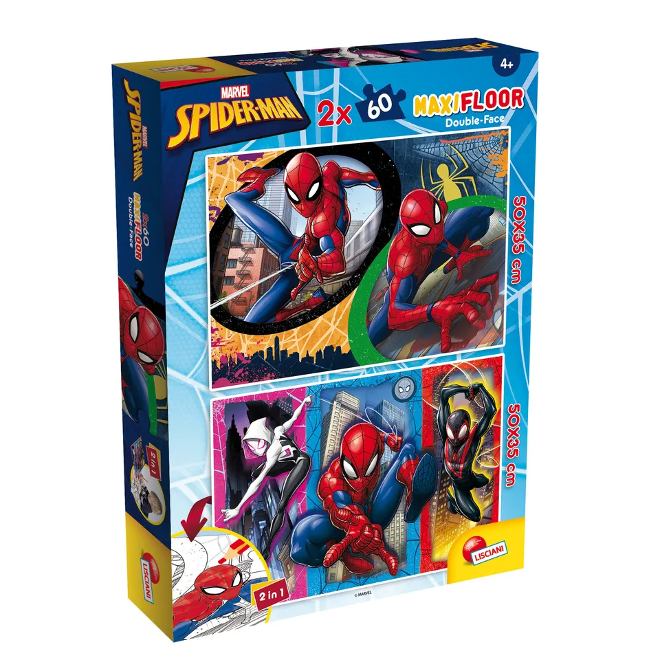 Lisciani Marvel Maxifloor 2x60 Spider-Man puzzle bambini