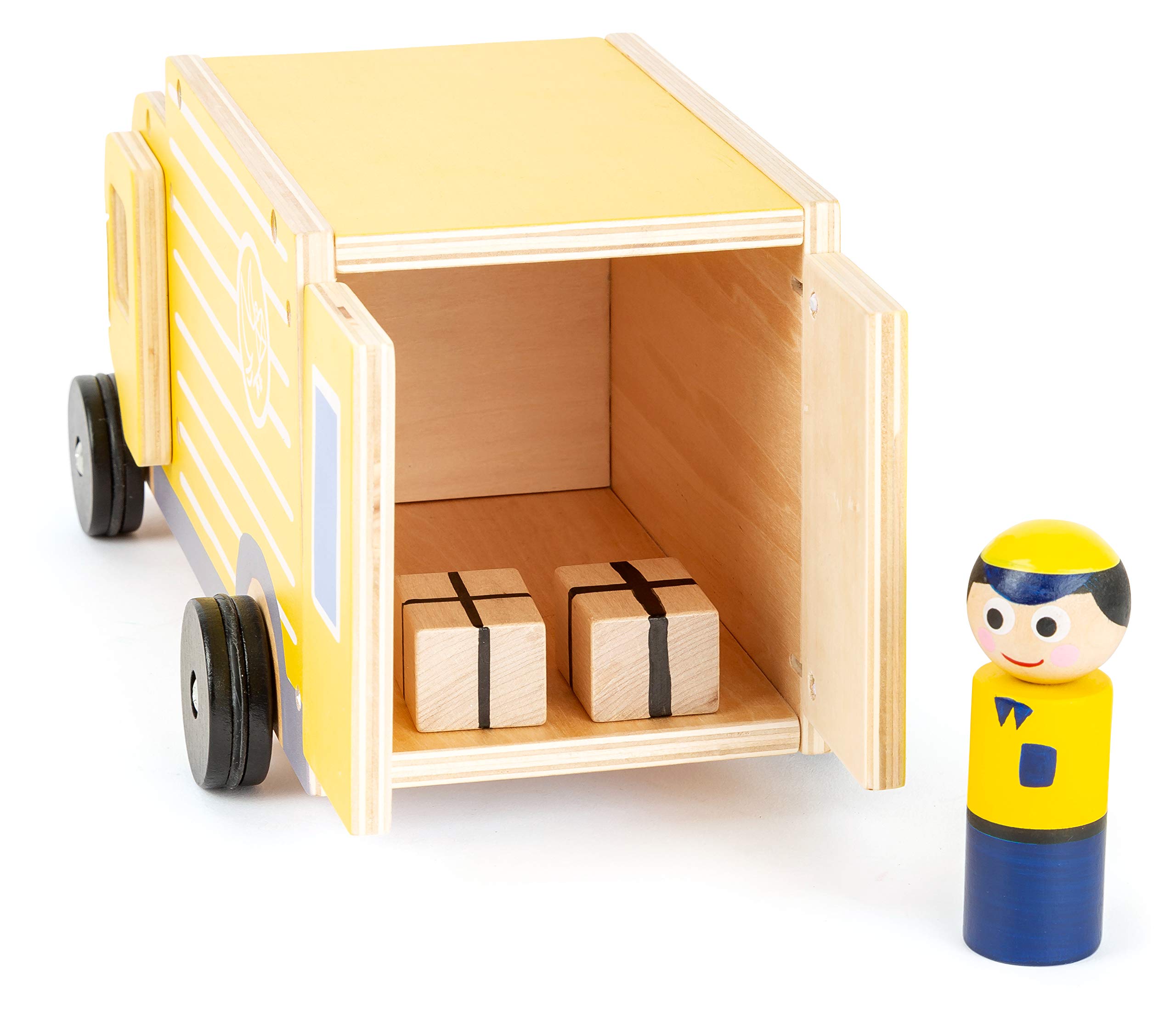 smallfoot 11458 furgone posta in legno con postino