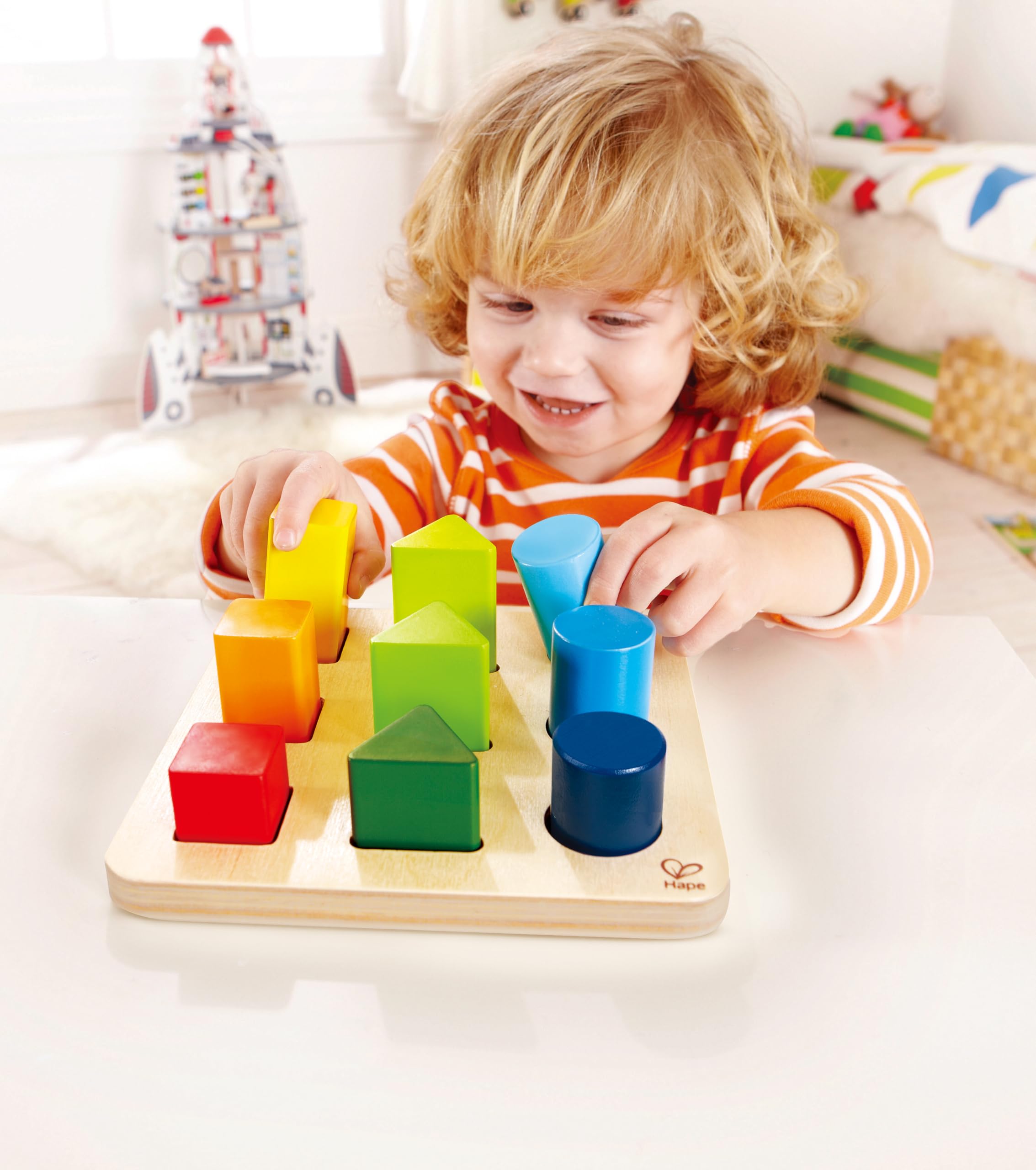 Hape E0426 Incastro Colori Forme Legno Bimbi