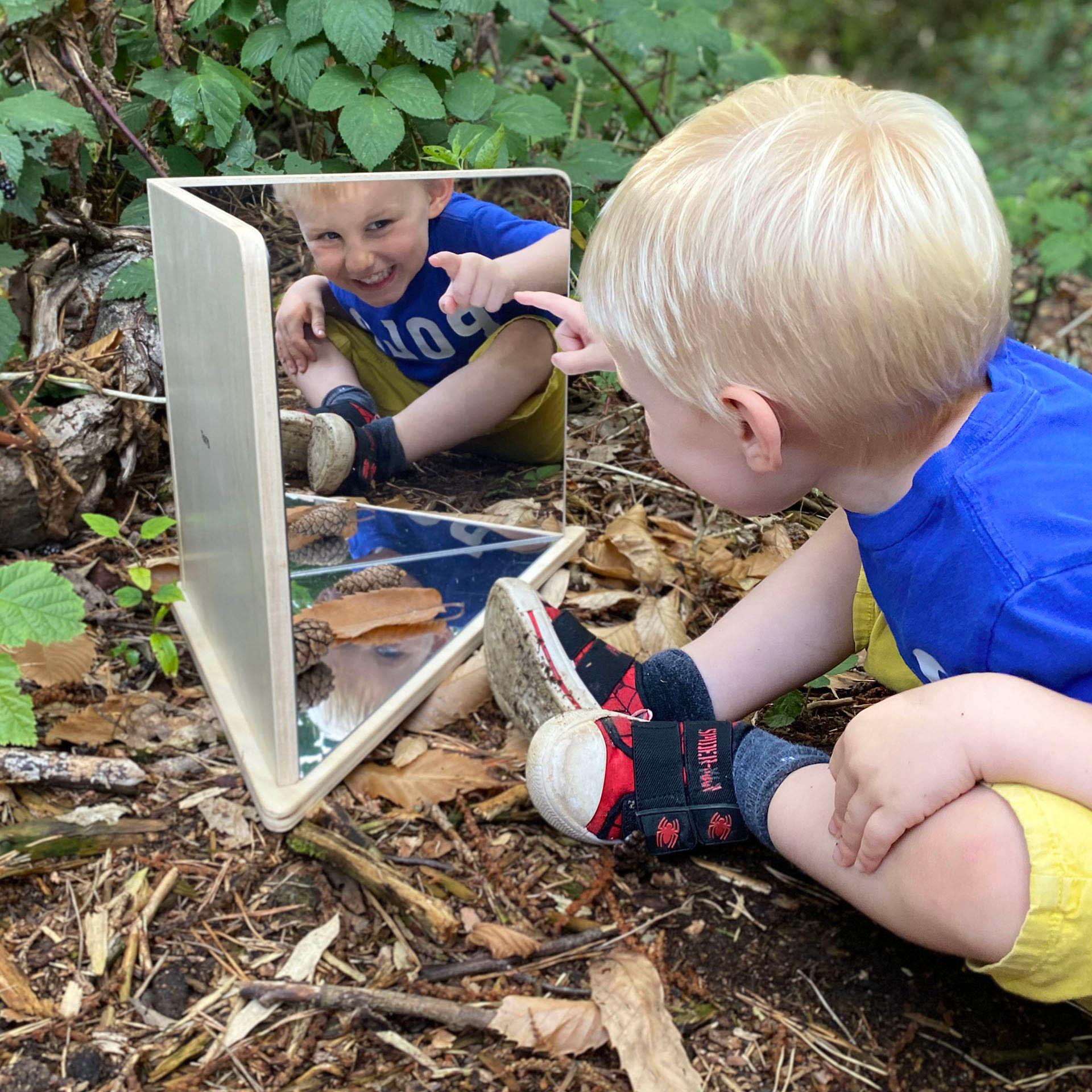 Tickit Wooden 4-Way Mirror specchio gioco 4 lati in legno