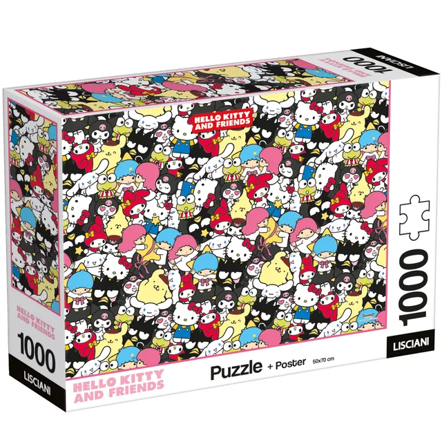 Lisciani Hello Kitty and Friends 1000 puzzle adulti grafica ufficiale