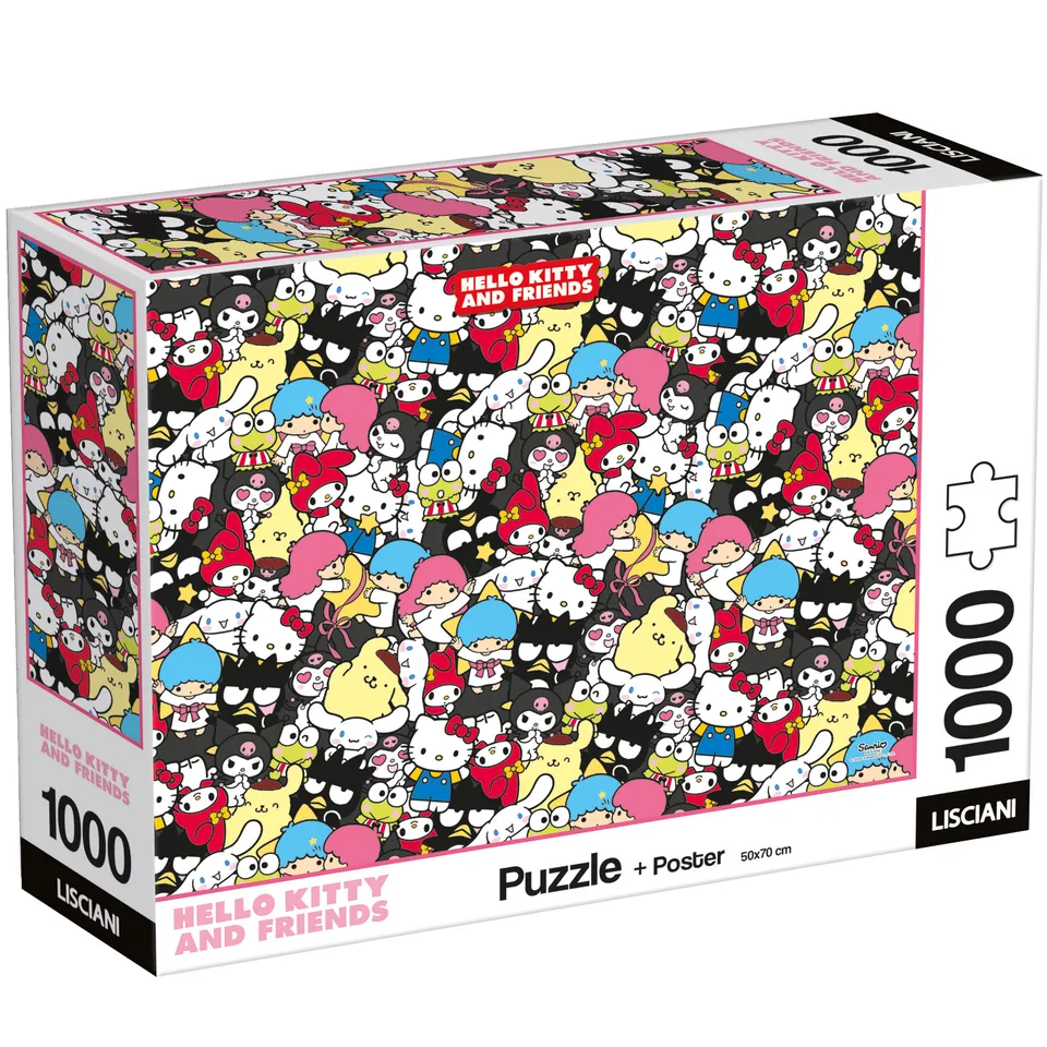 Lisciani Hello Kitty and Friends 1000 puzzle adulti grafica ufficiale