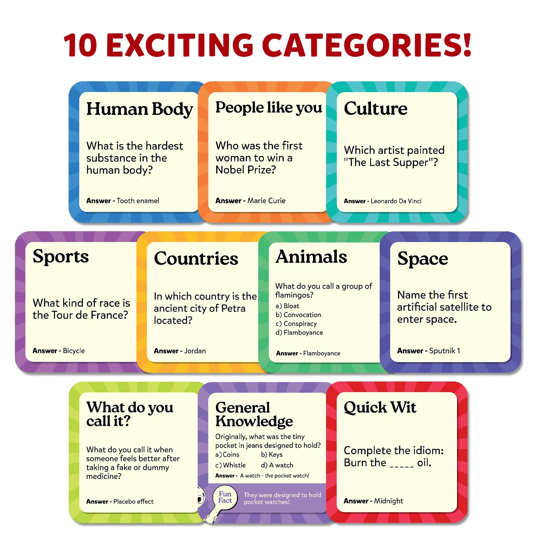Skillmatics DiBS! gioco trivia 10 categorie da 8 anni
