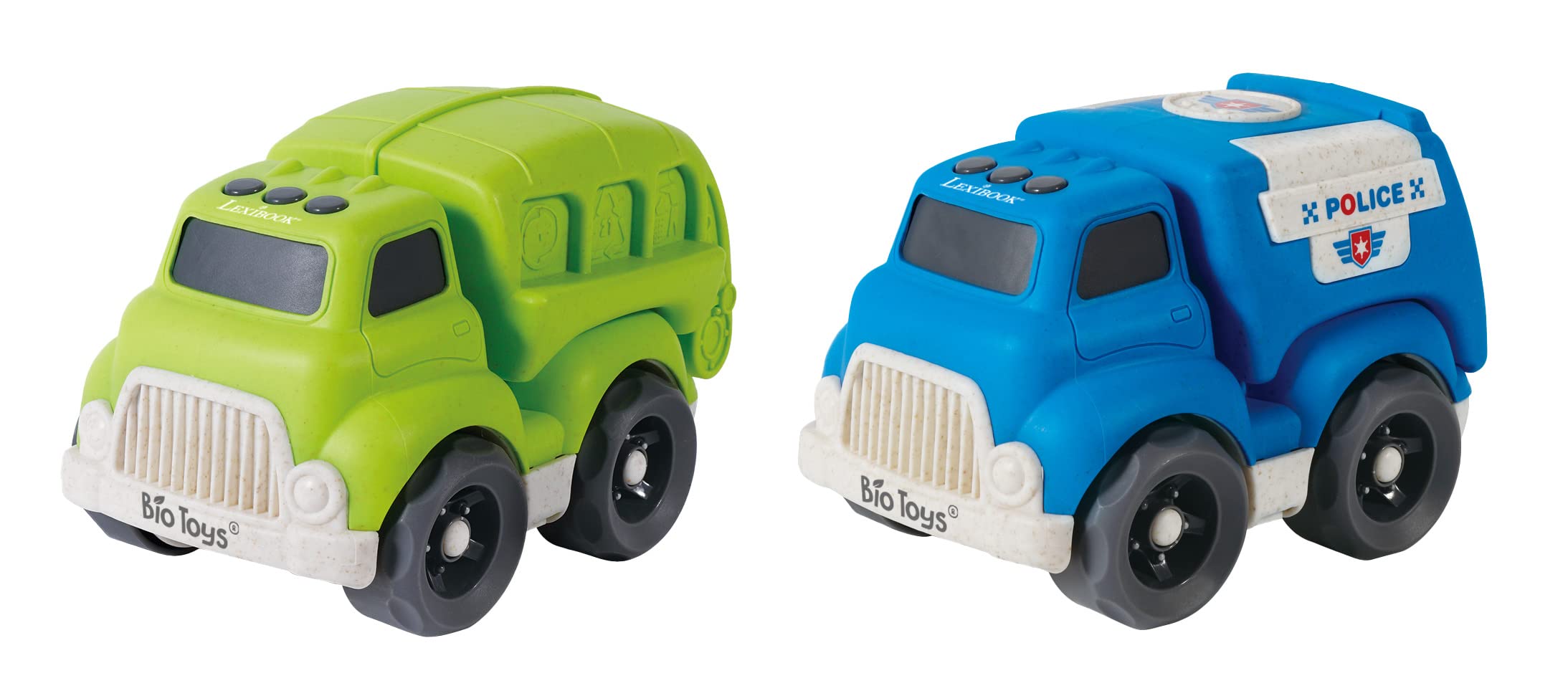Lexibook Bio Toys BIOC06 macchinine polizia e rifiuti