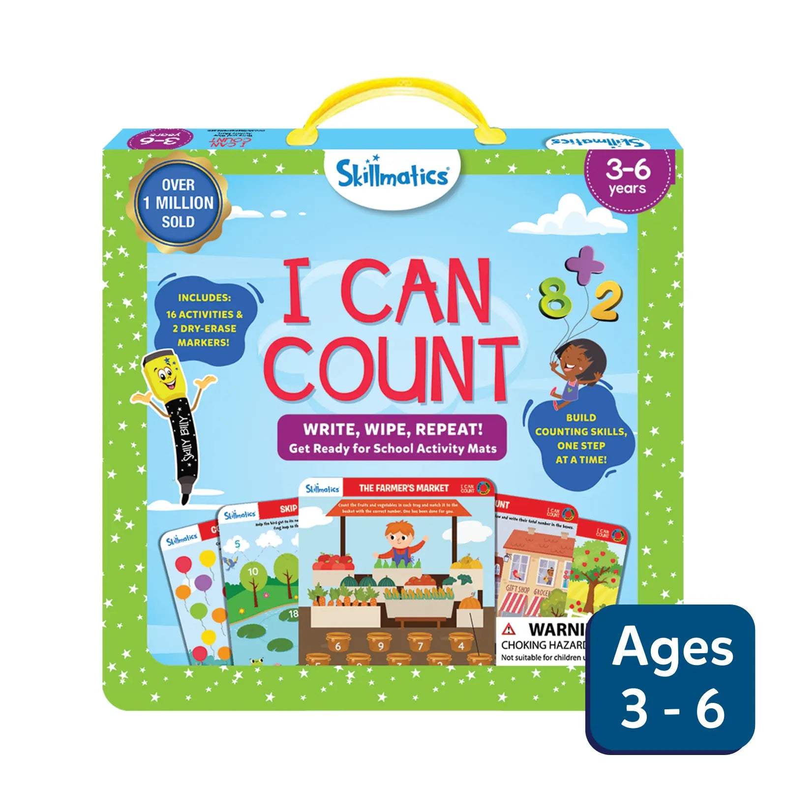 Skillmatics Write and Wipe I Can Count schede numeri