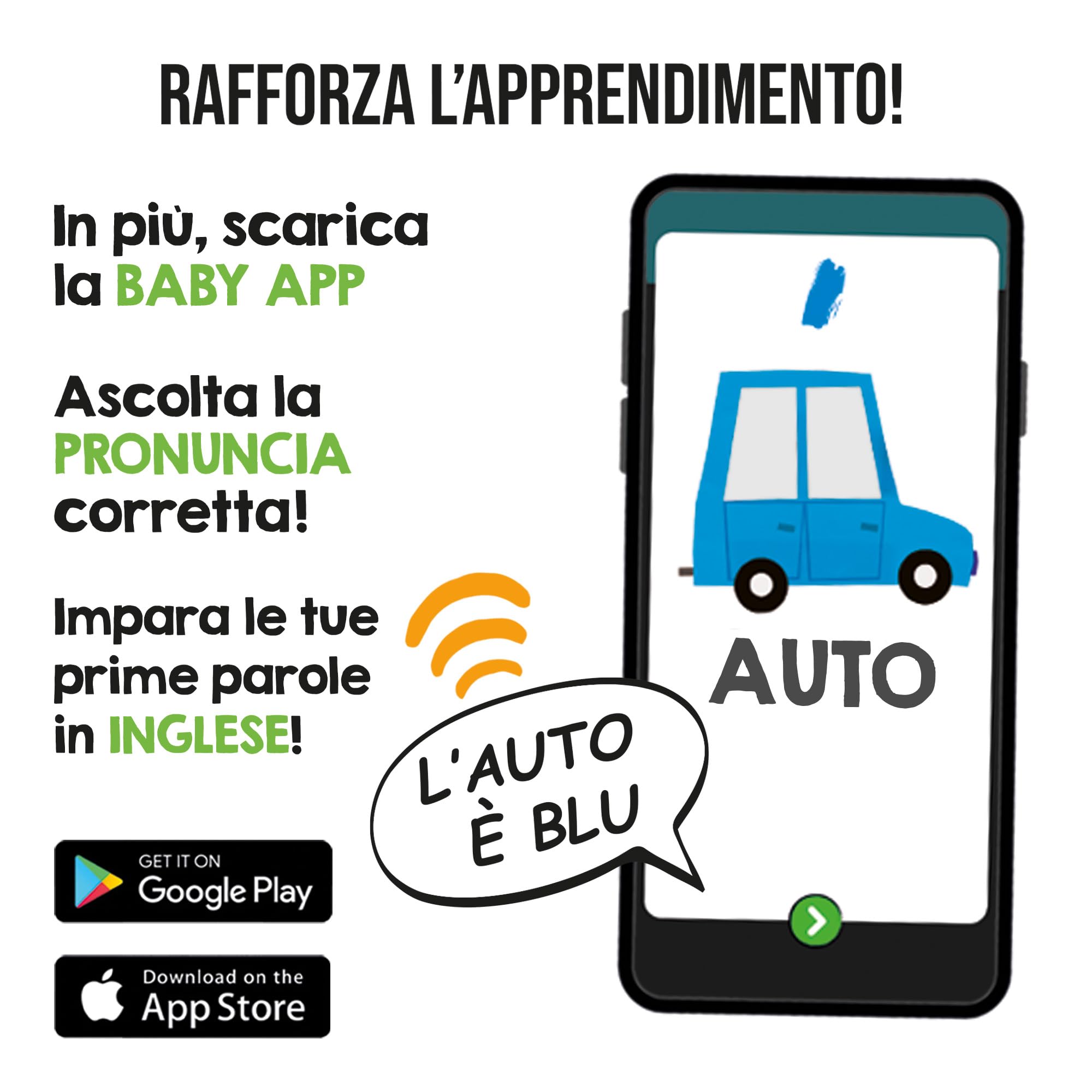 Headu Flashcards Parlanti Numeri Forme e Colori gioco 2-4 anni