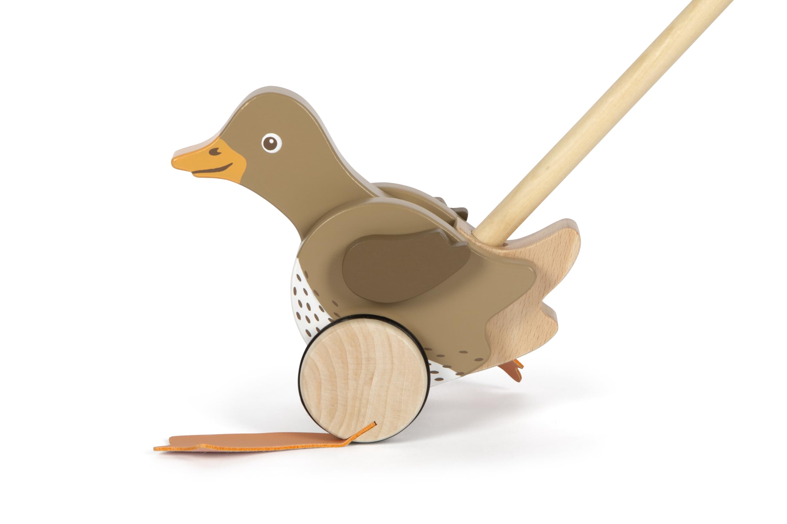 smallfoot 12493 anatra da spingere legno primi passi bastone