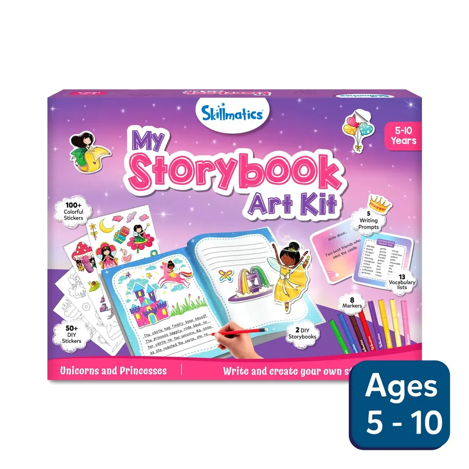 Skillmatics My Storybook Art Kit Unicorns Princesses kit creativo 5-10 anni