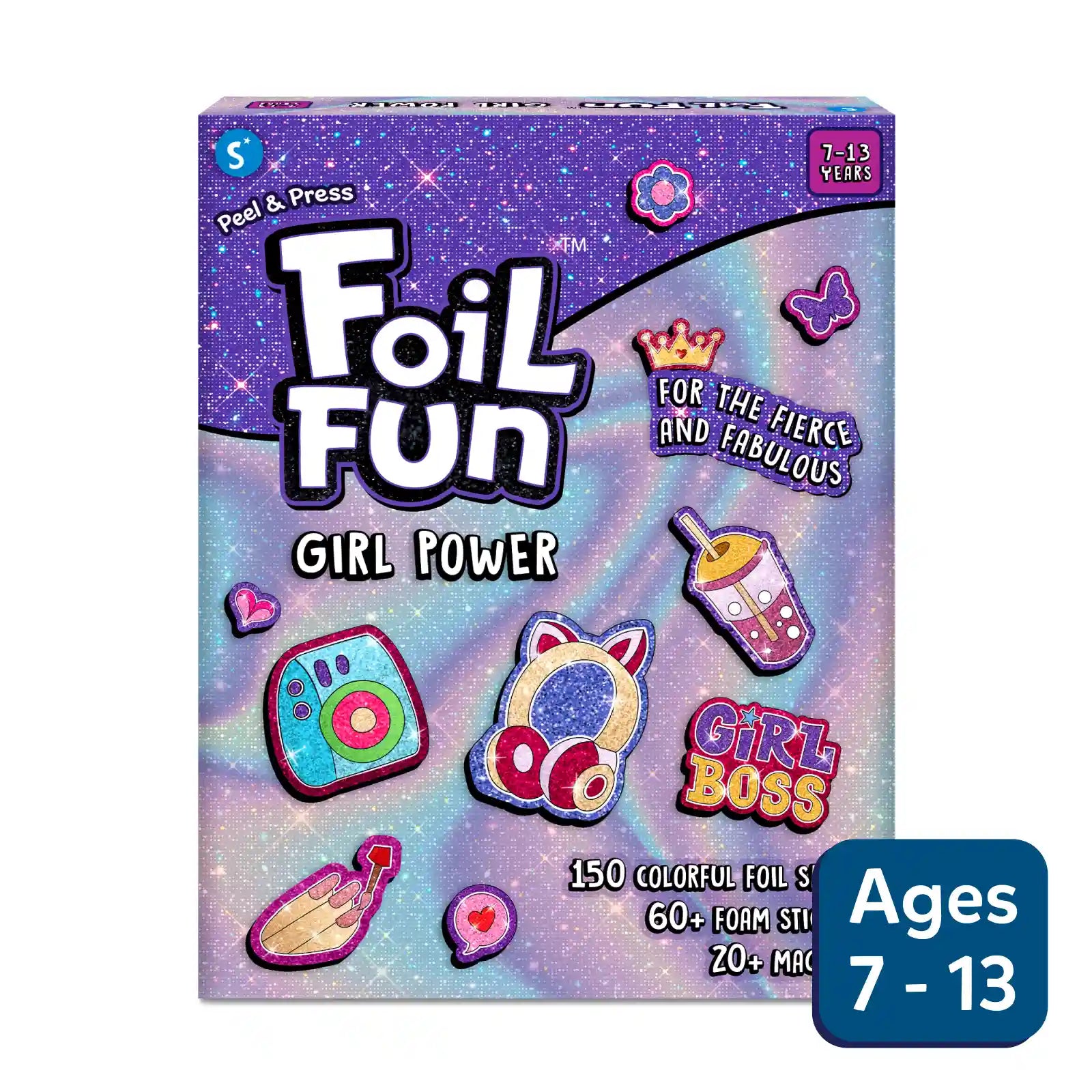 Skillmatics Foil Fun Girl Power kit foil magnetico 7-13 anni