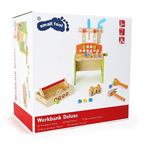 smallfoot 5840 banco lavoro deluxe legno bambini