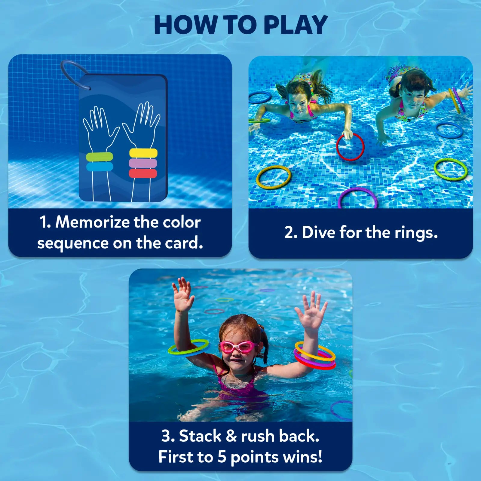 Skillmatics Ring Rush gioco piscina subacqueo 6+ anni