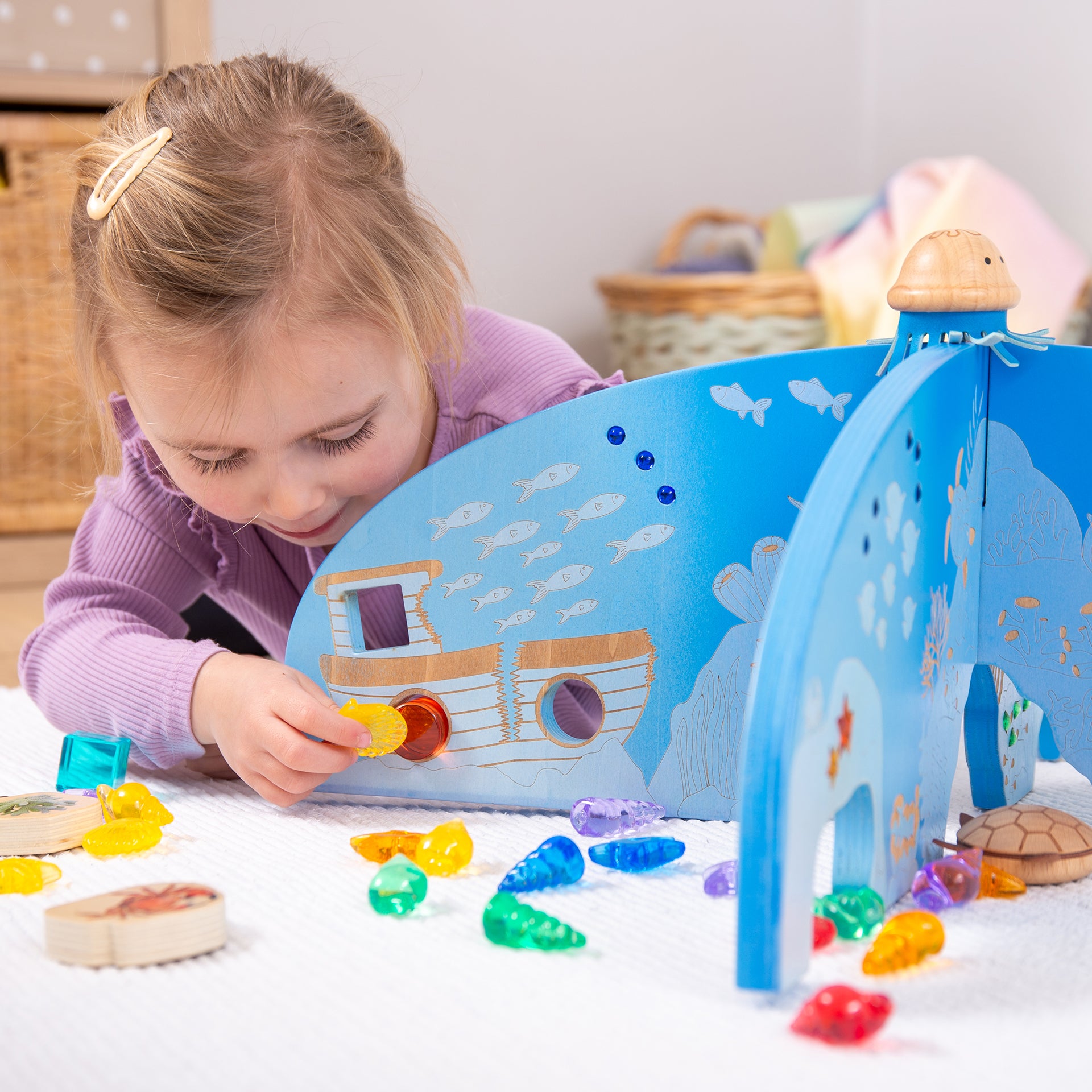 Tickit Ocean Discovery Dividers scenario mare legno 2 pz