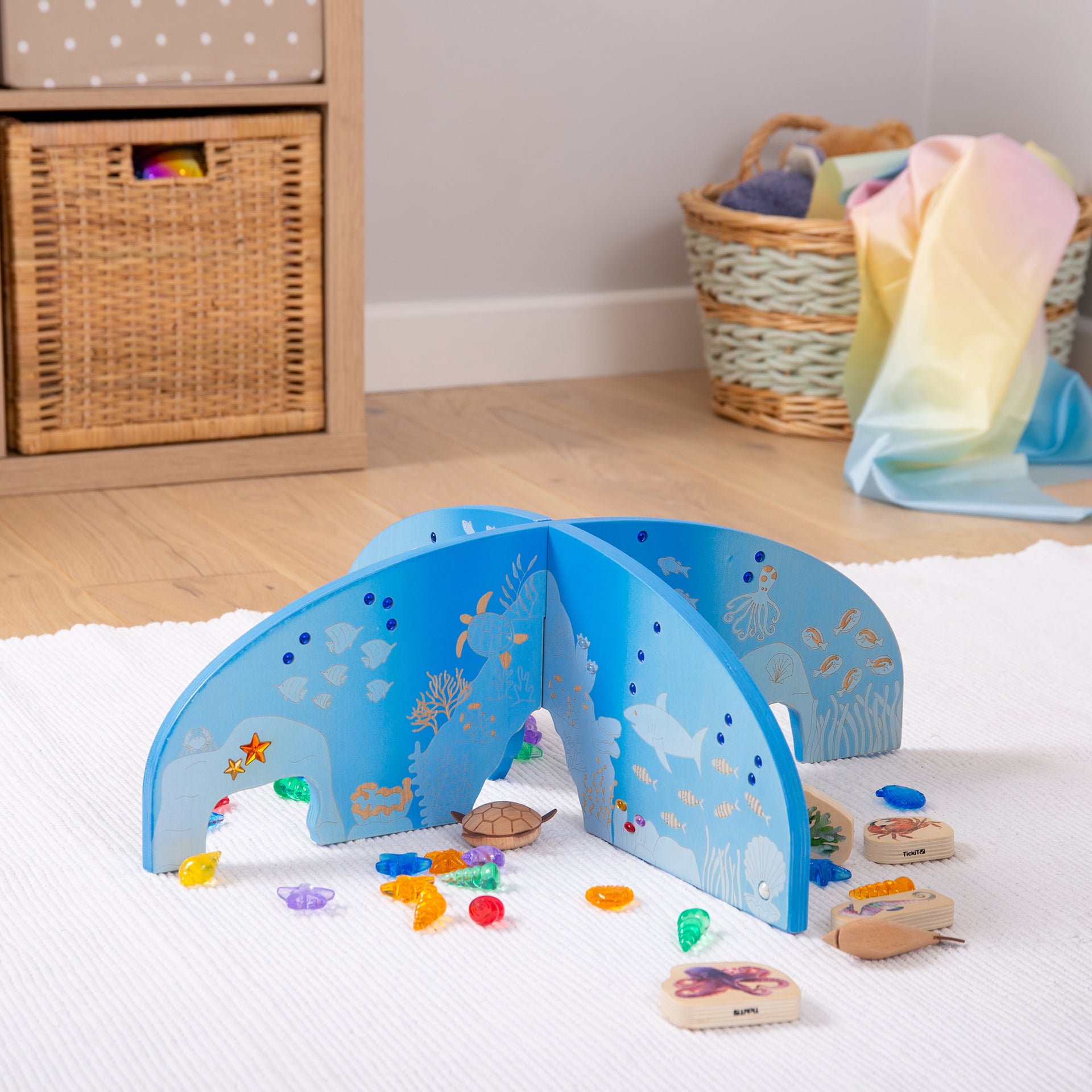 Tickit Ocean Discovery Dividers scenario mare legno 2 pz