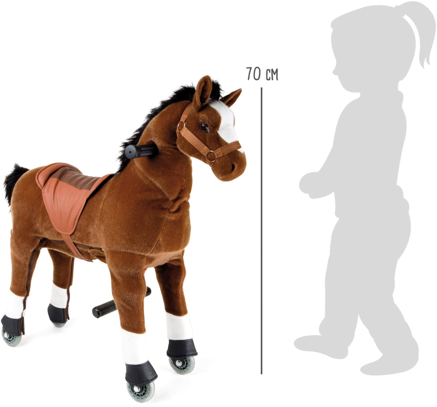 smallfoot 9409 Puledro cavallo cavalcabile con ruote 60 kg