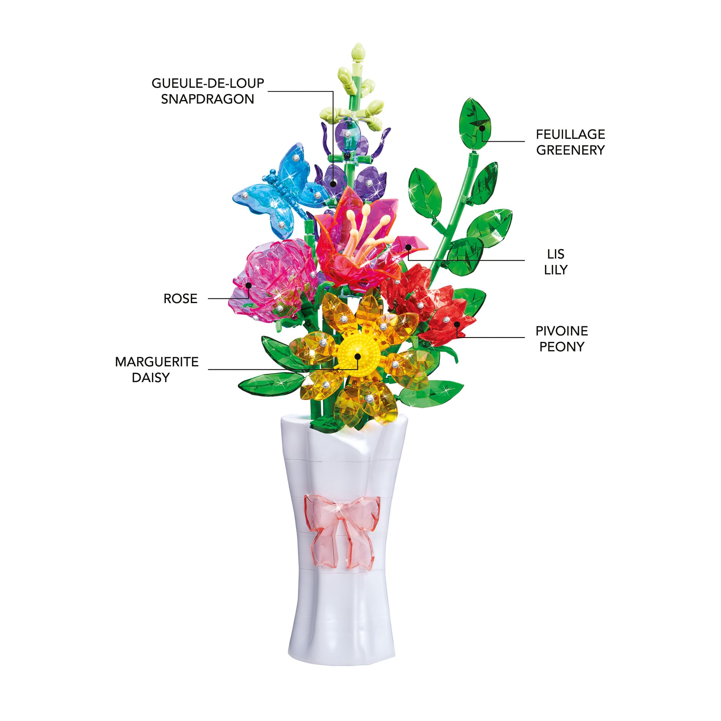 Lexibook CRSS57 kit bouquet gemme cristallo multicolore