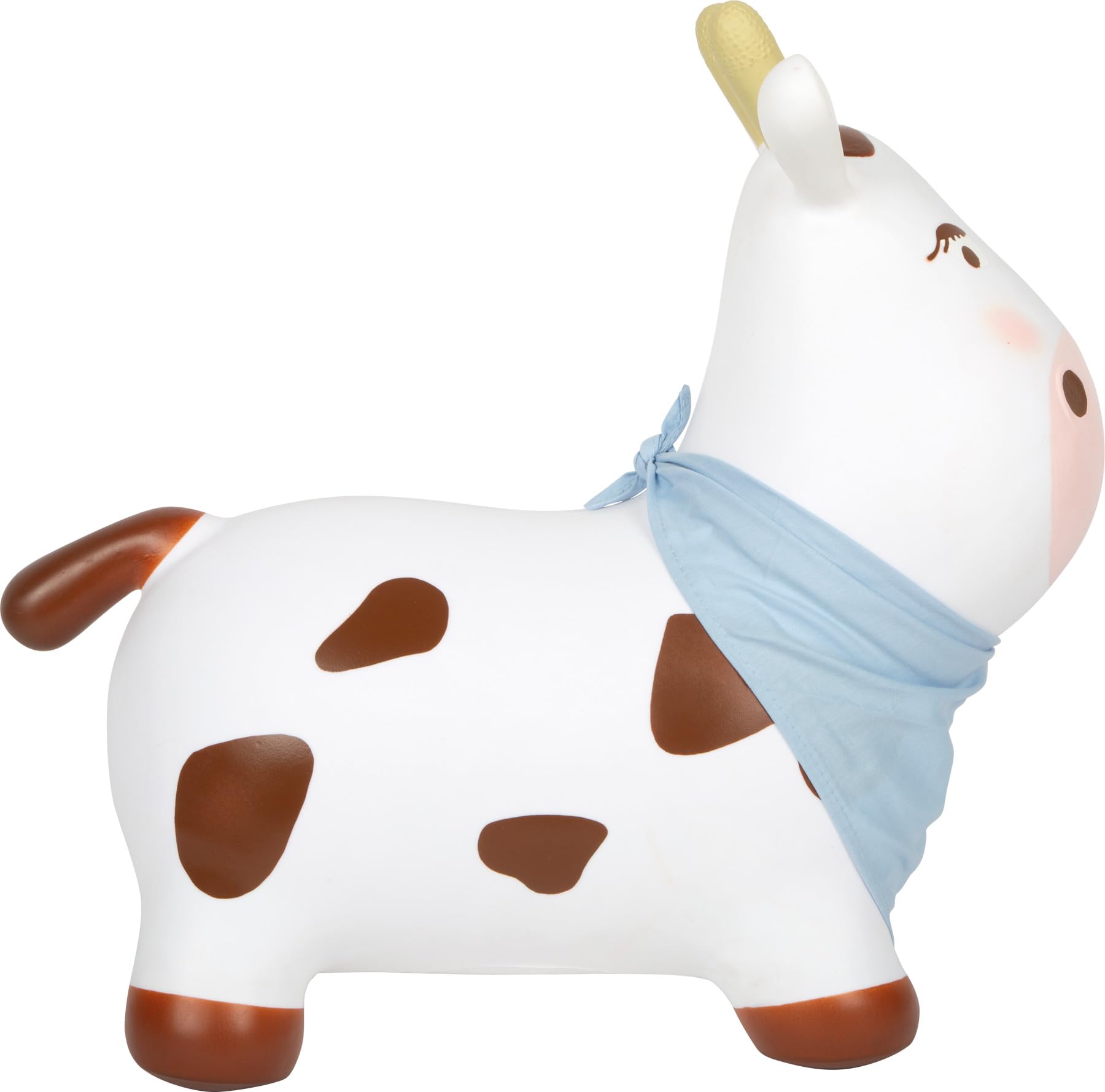 smallfoot 12784 mucca saltellante gonfiabile con pompa dai 2 anni