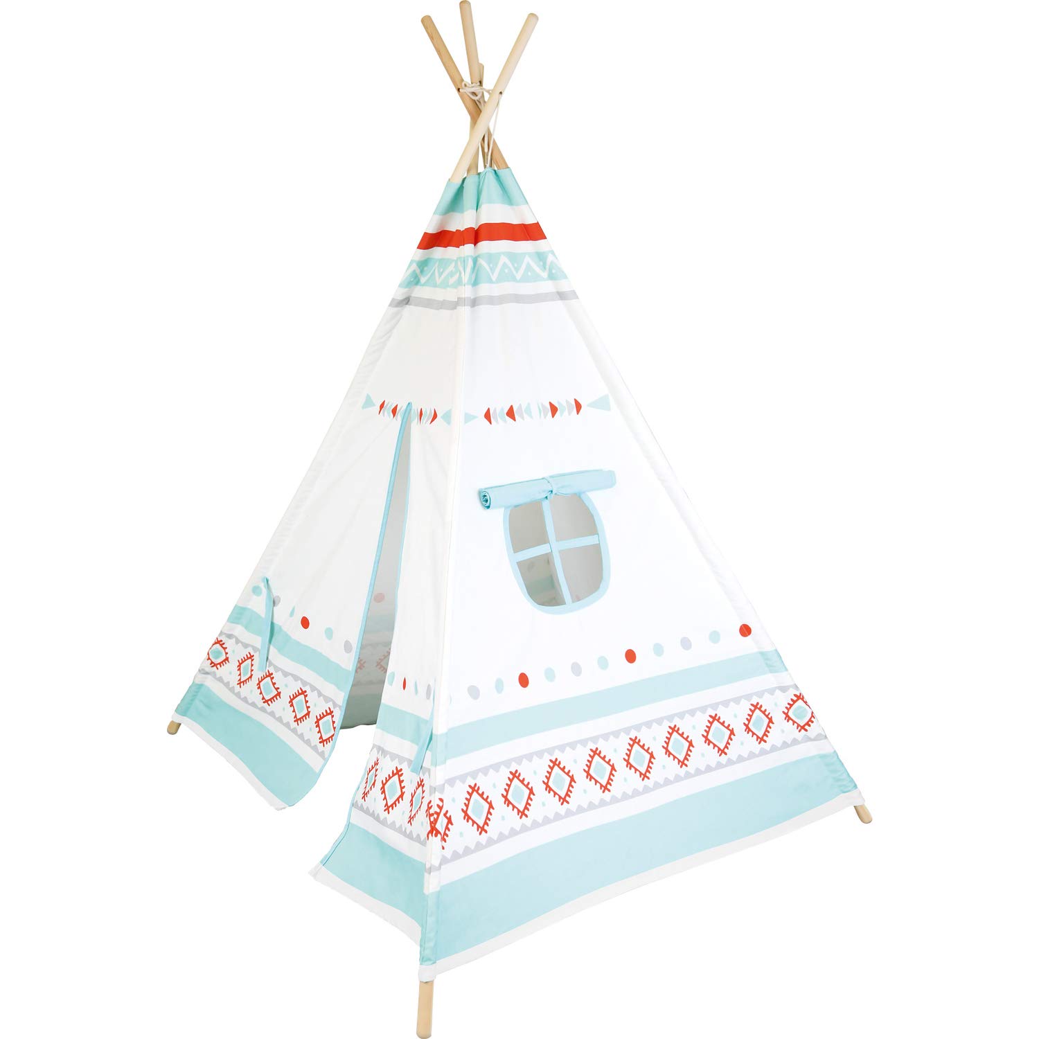 smallfoot Tenda Indiana gioco cotone legno bambini nascondiglio