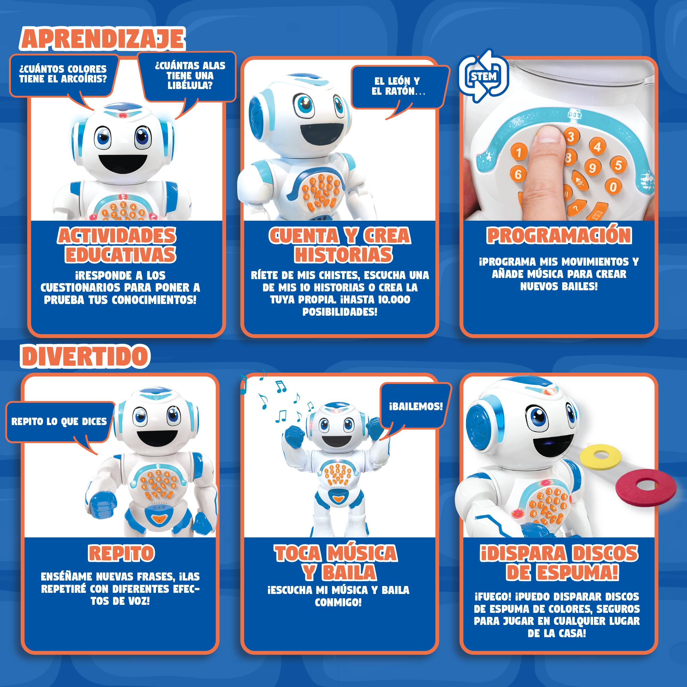 Lexibook Powerman Star robot giocattolo telecomandato 4 anni