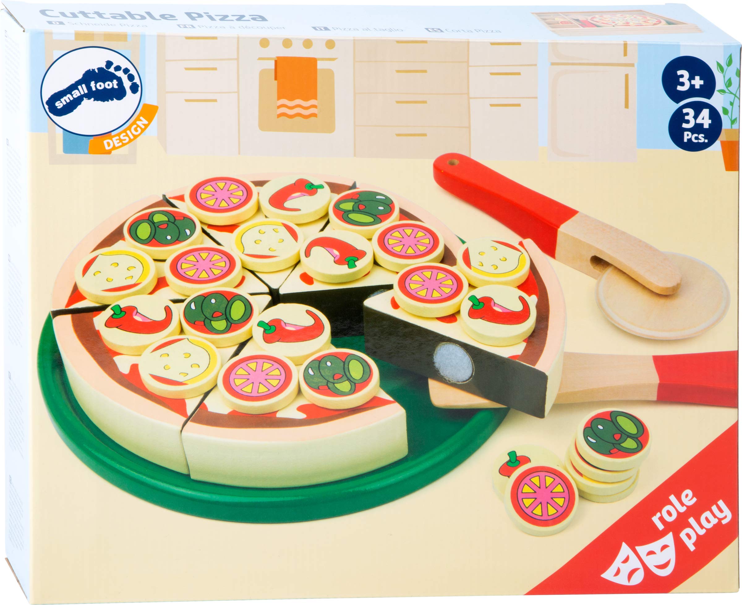 smallfoot Pizza al Taglio pizza giocattolo legno