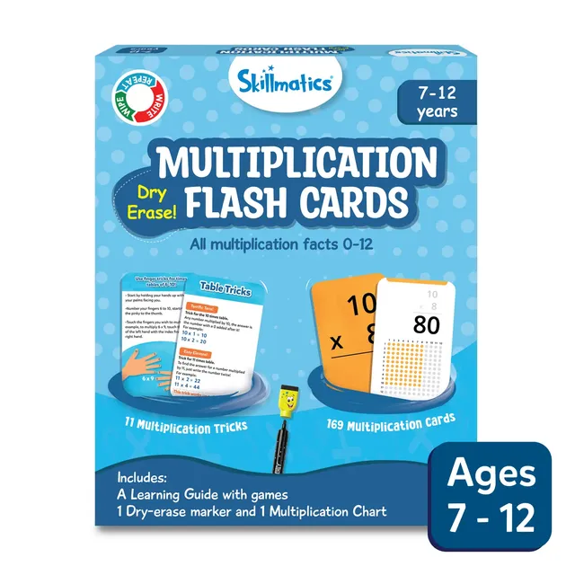 Skillmatics Multiplication Flash Cards schede tabelline bimbi