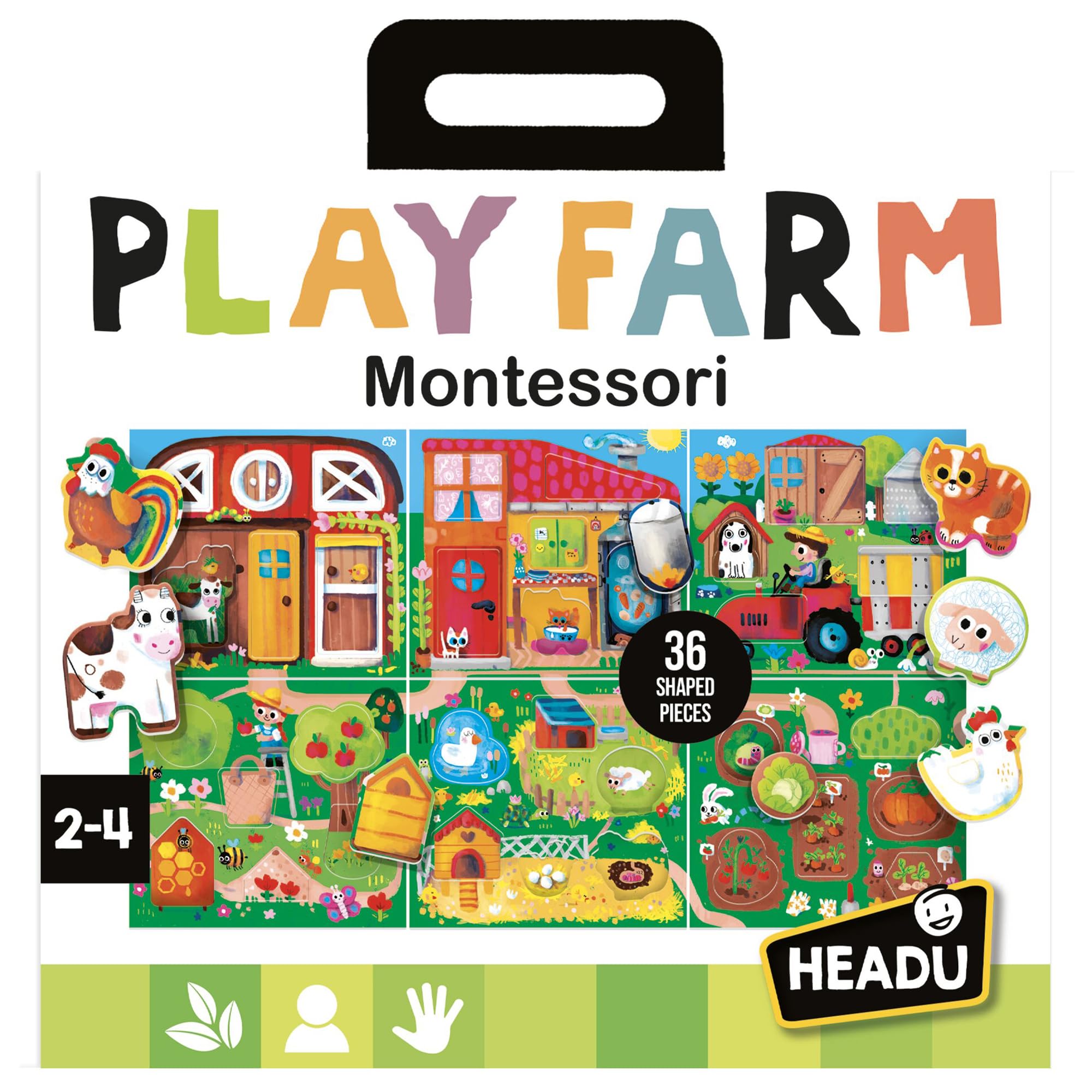 Headu Play Farm MU23608 gioco fattoria vecchia edizione 40 tessere