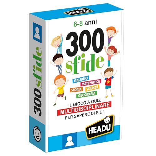 Headu 300 Sfide 8-10 Anni gioco quiz scuola primaria 500 quiz