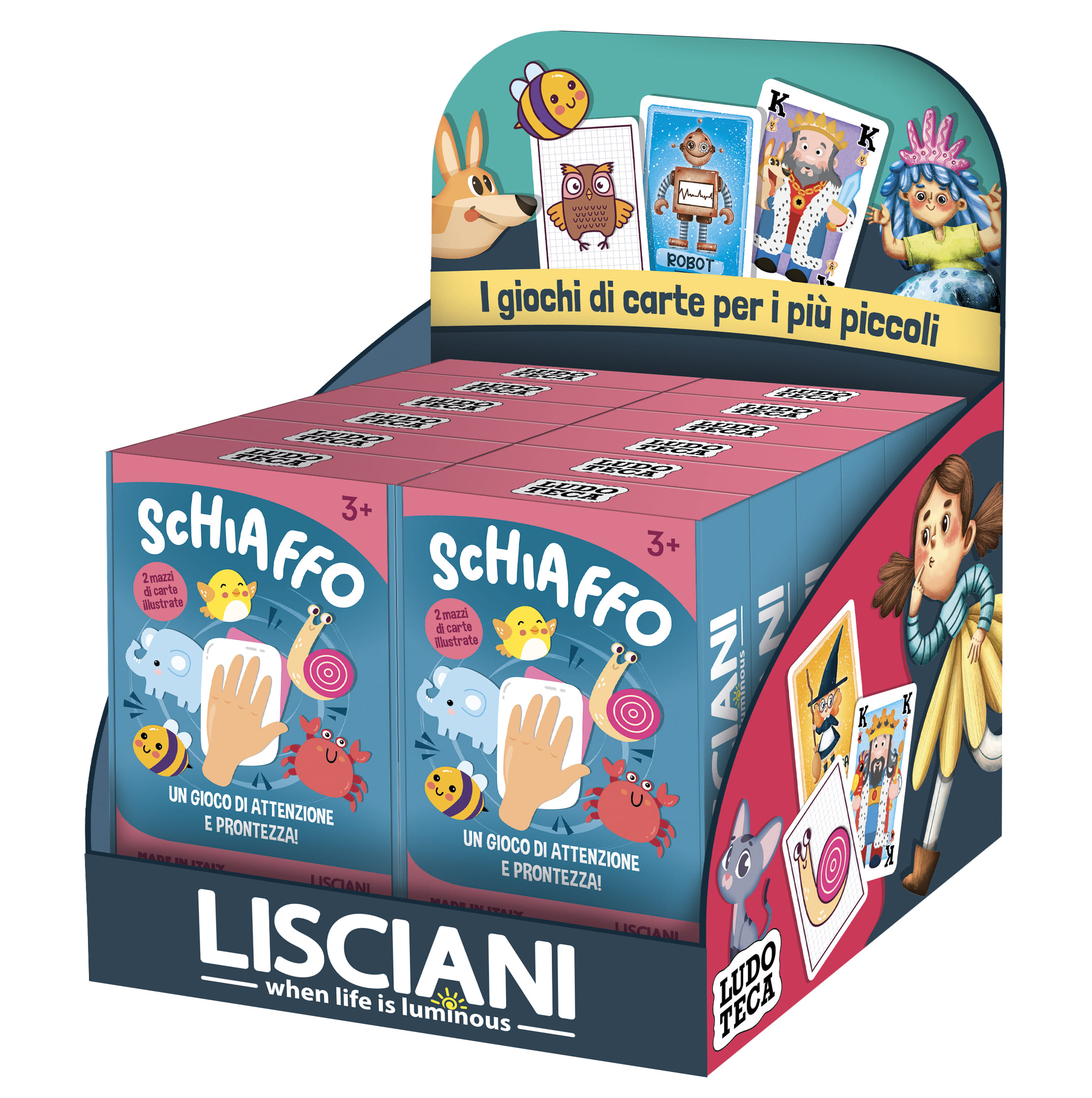 Lisciani Ludoteca Carte Bambi Schiaffo gioco carte veloce