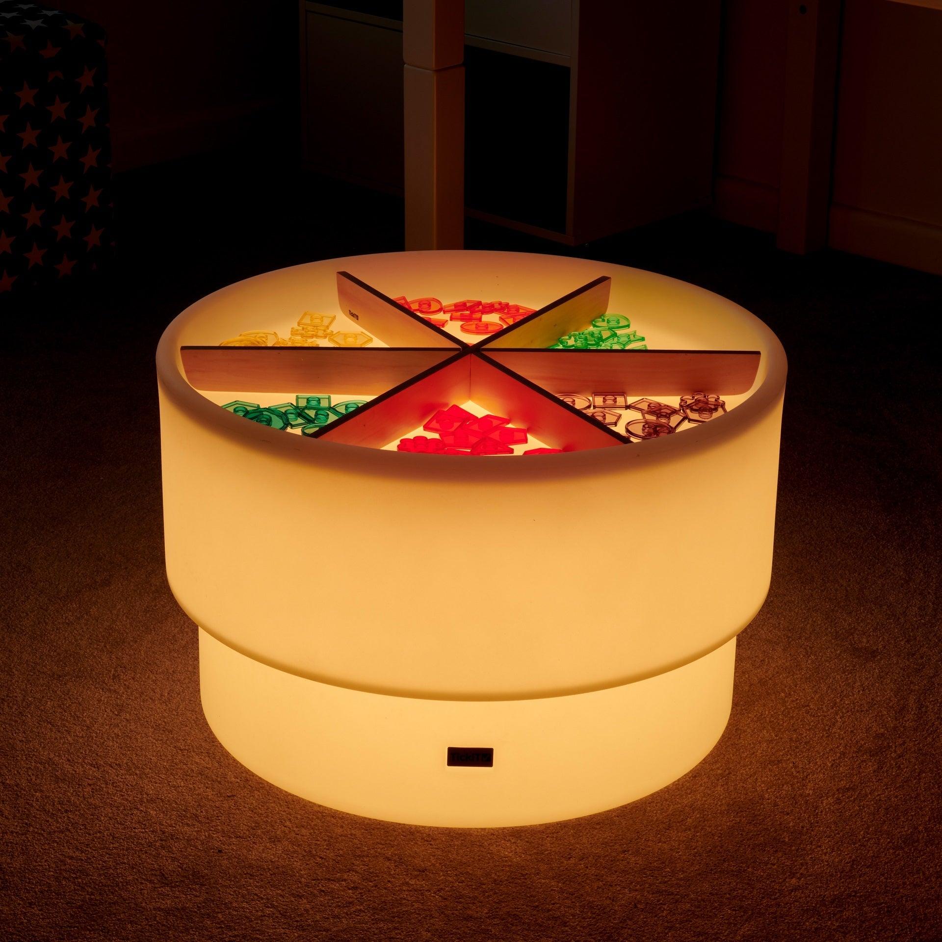 Tickit Discovery Glow Table Tavolo Luminoso con Telecomando