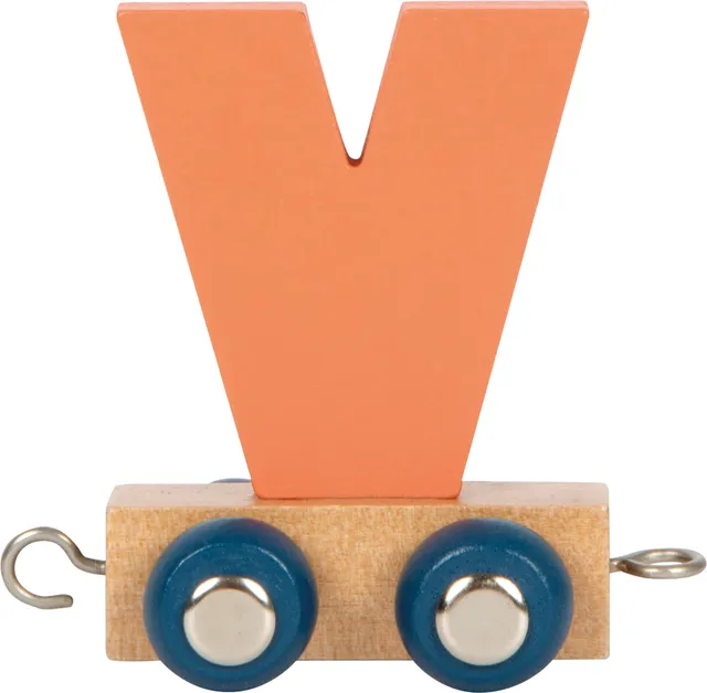 small foot Polare 12592 trenino legno lettera V decorare