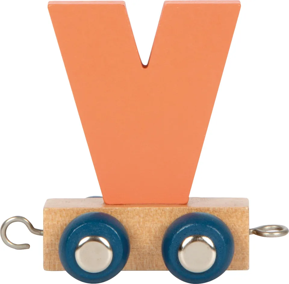 small foot Polare 12592 trenino legno lettera V decorare