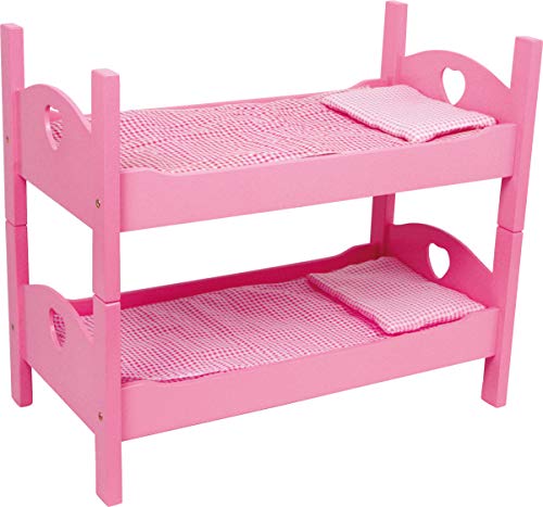 smallfoot 2871 letto bambole rosa a castello