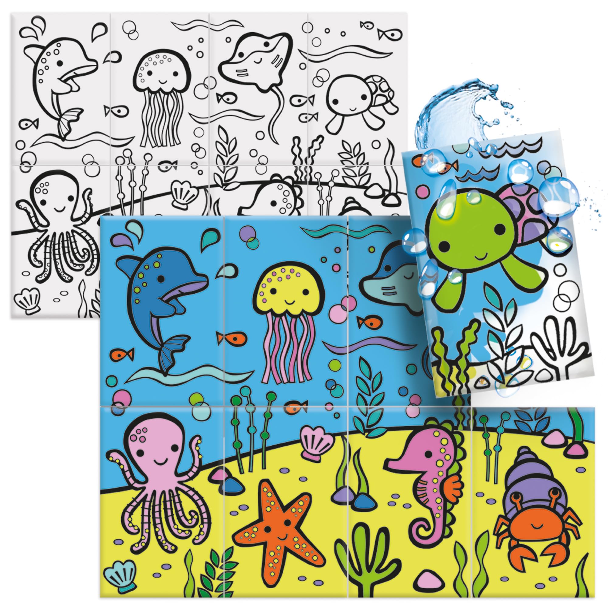 Headu Baby Bath flashcards bagnetto animali 8 carte 1-3 anni