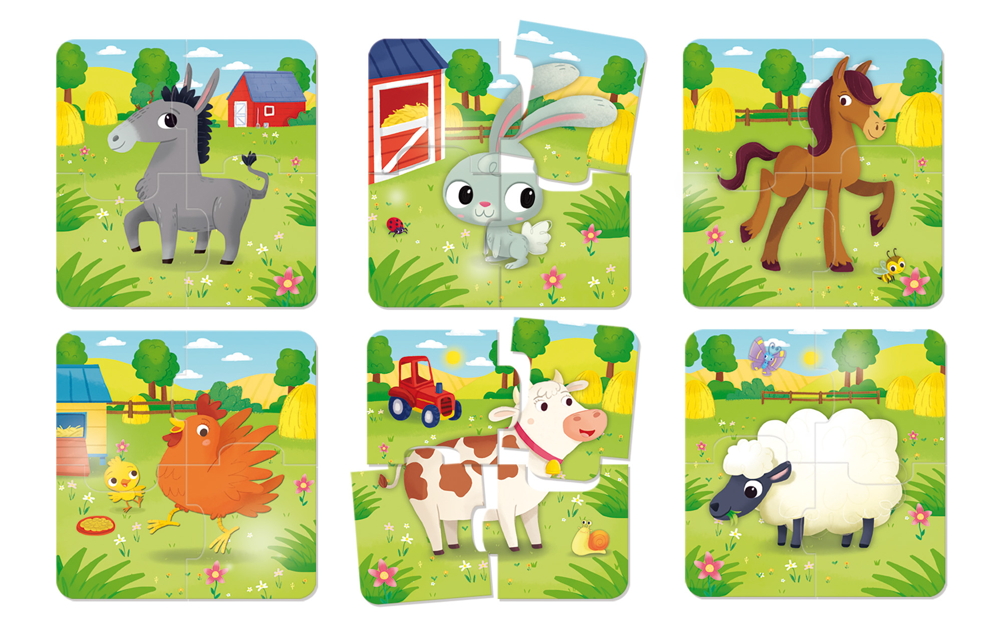 Lisciani Carotina La Fattoria baby puzzle animali fattoria