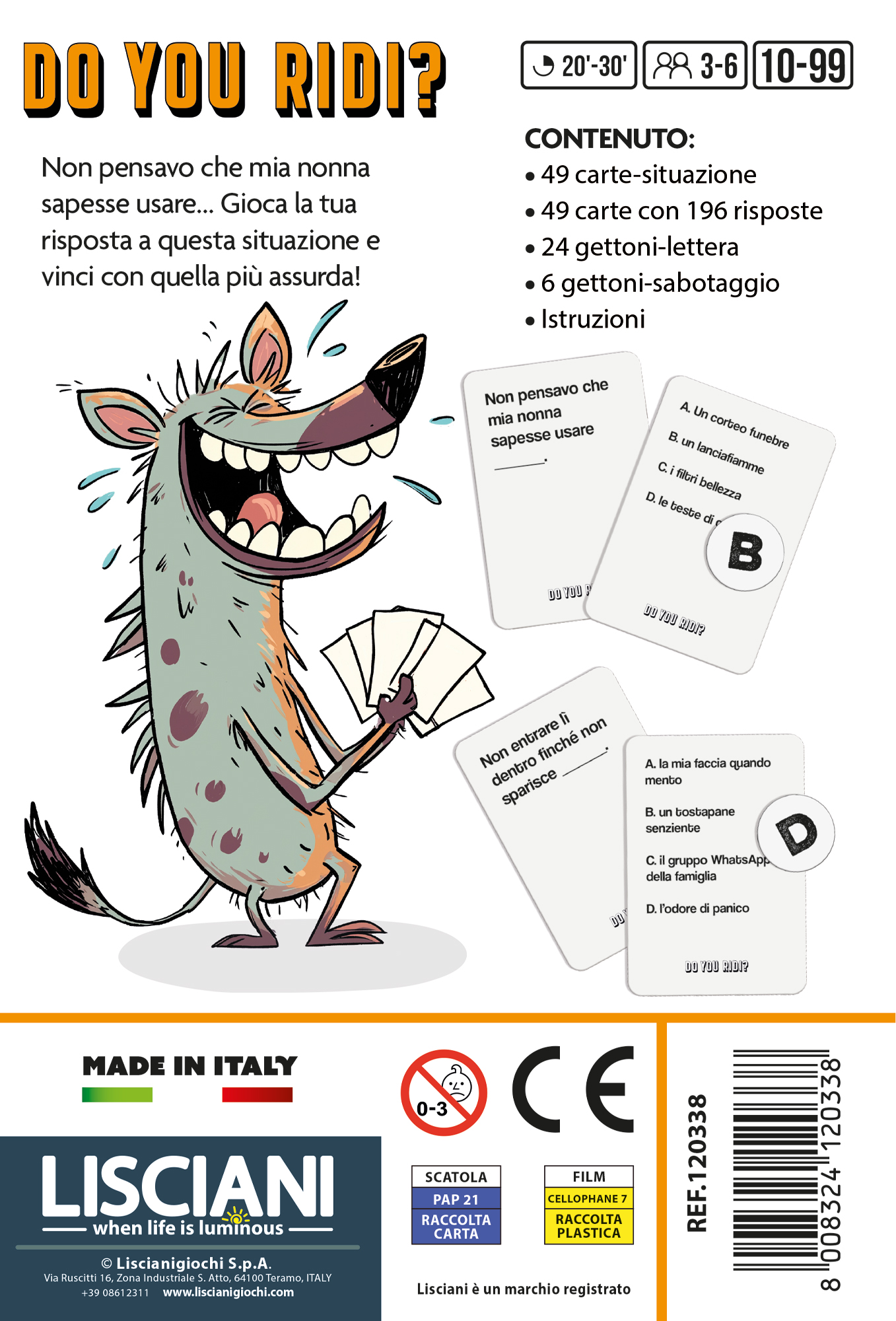 Lisciani Ludoteca Do You Ridi? gioco di carte party