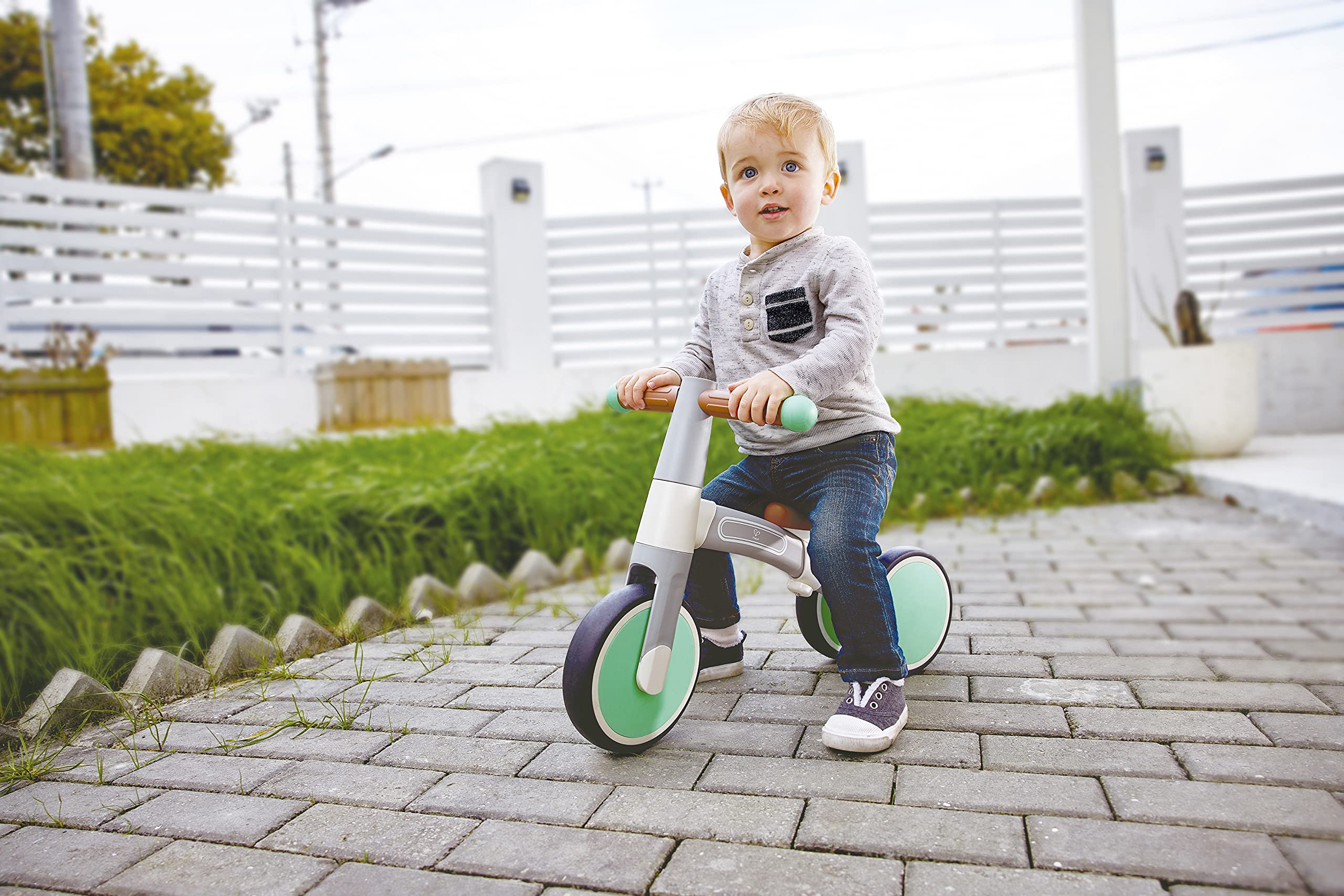 Hape Triciclo Verde senza pedali bici equilibrio 18 mesi