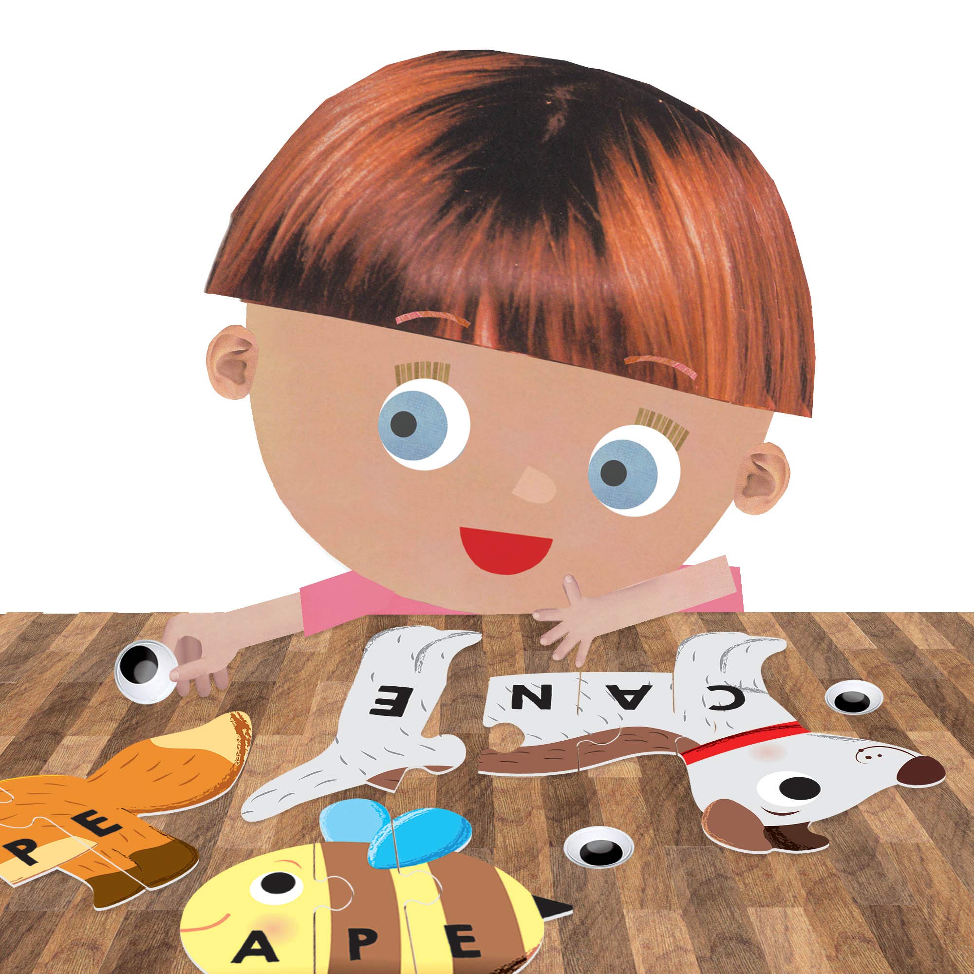 Headu Le Mie Prime Parole flashcards 12 puzzle animali