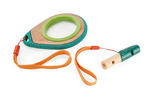 Hape Nature Fun set esploratore fischietto lente per esterno