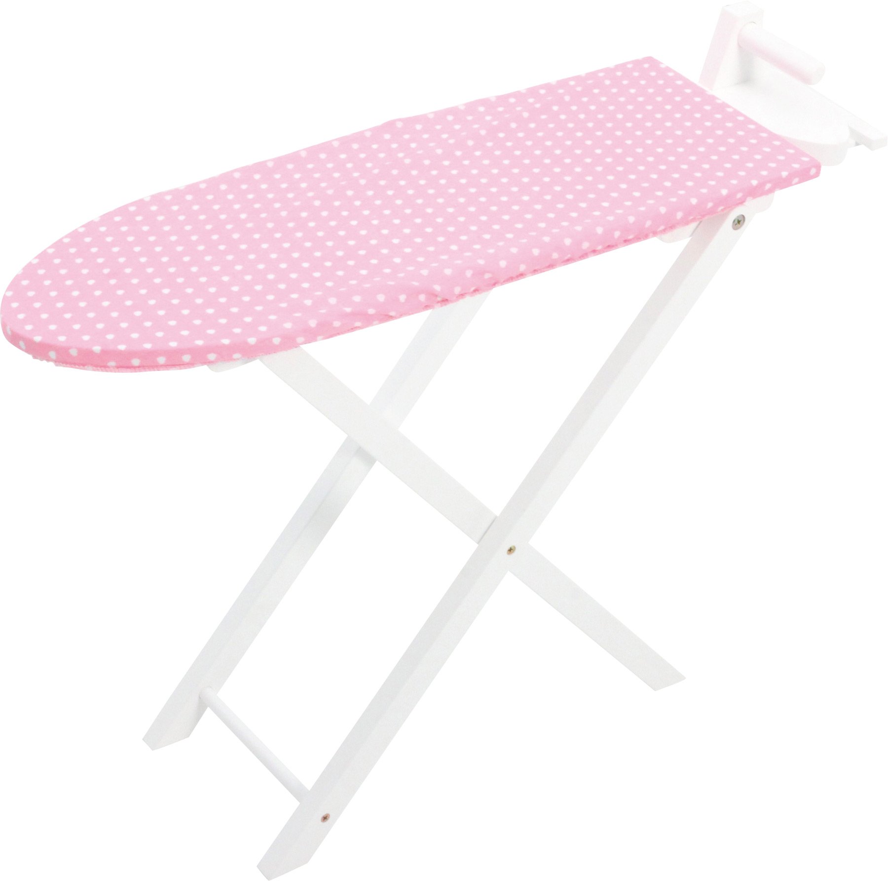 smallfoot Isabella 3466 set da stiro in legno rosa cuori