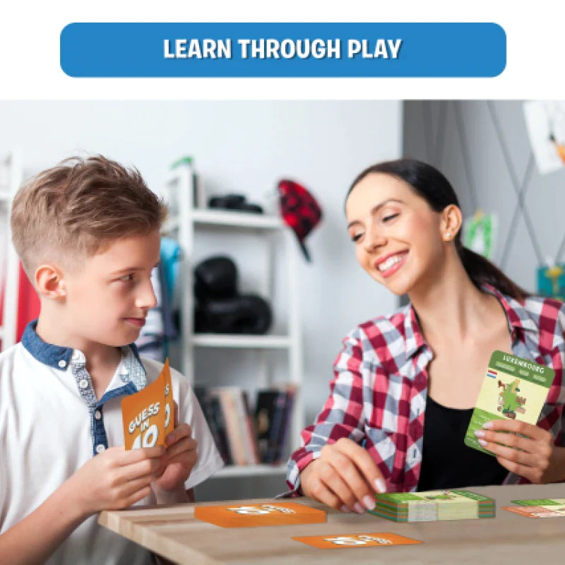Skillmatics Guess in 10 States of America gioco carte