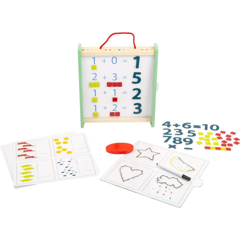 smallfoot 11461 scatola didattica legno matematica 140 pezzi