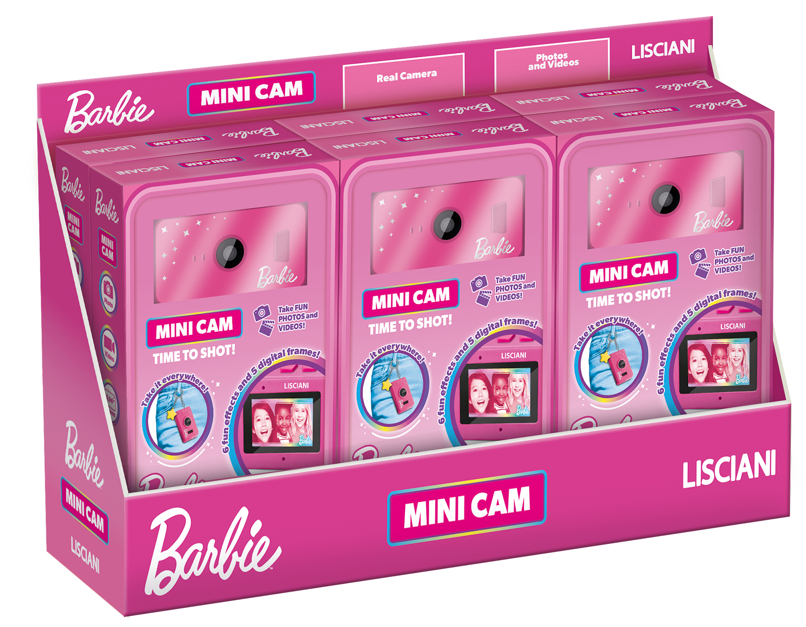 Barbie Mini Cam fotocamera digitale con portachiavi e filtri