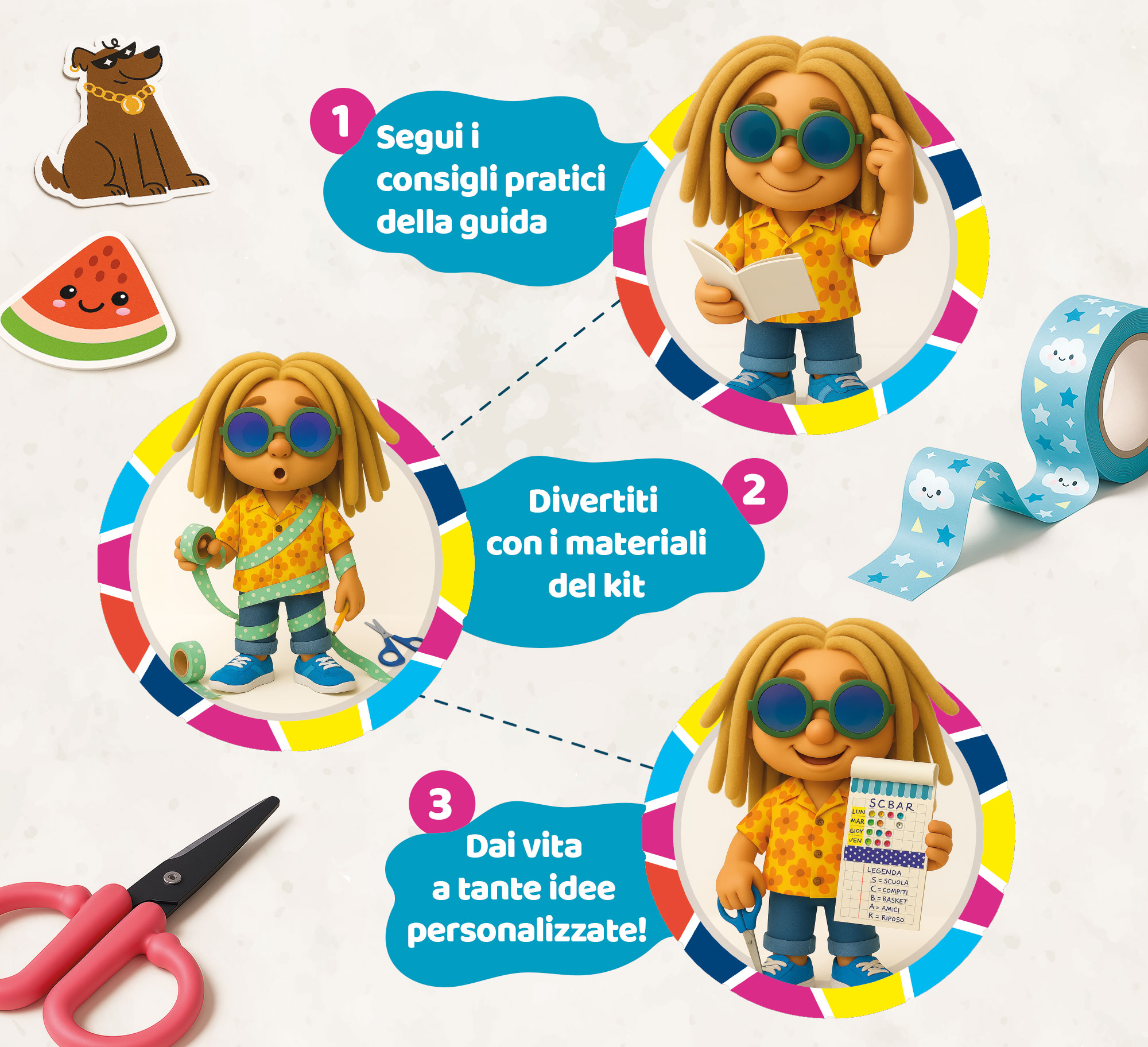 Lisciani I'm a Genius Laboratorio Cartoleria kit creativo bambini
