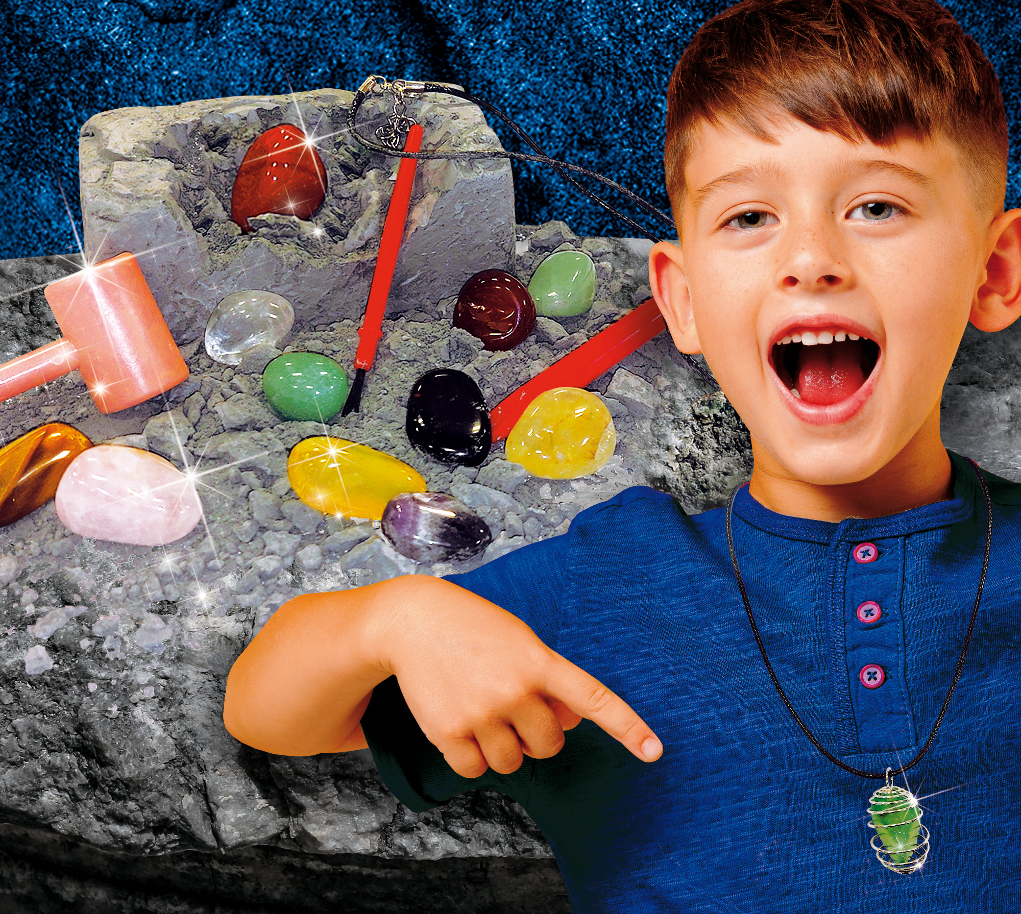 Lisciani I'm a Genius My Gems Collection kit scavo 12 gemme