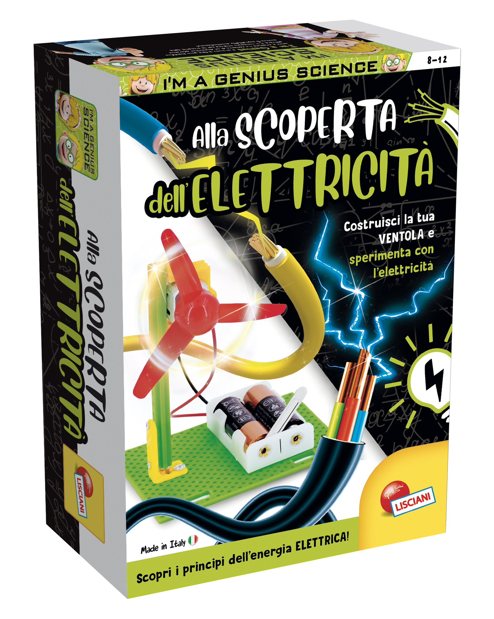 Lisciani I'm Genius Pocket kit elettricità ventolina