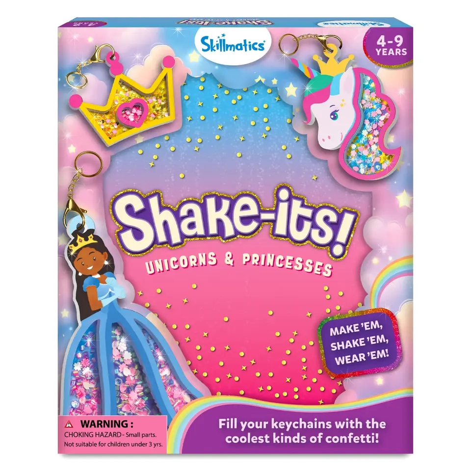 Skillmatics Shake-its Unicorns & Princesses kit unicorni 4-9 anni