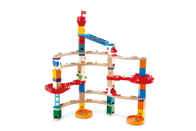 Hape Quadrilla Super Spirali pista biglie legno 129 pezzi