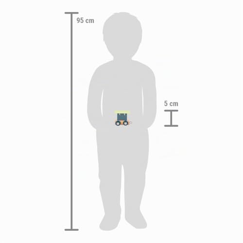 smallfoot Trenino Polare vagone lettera legno blu 12565
