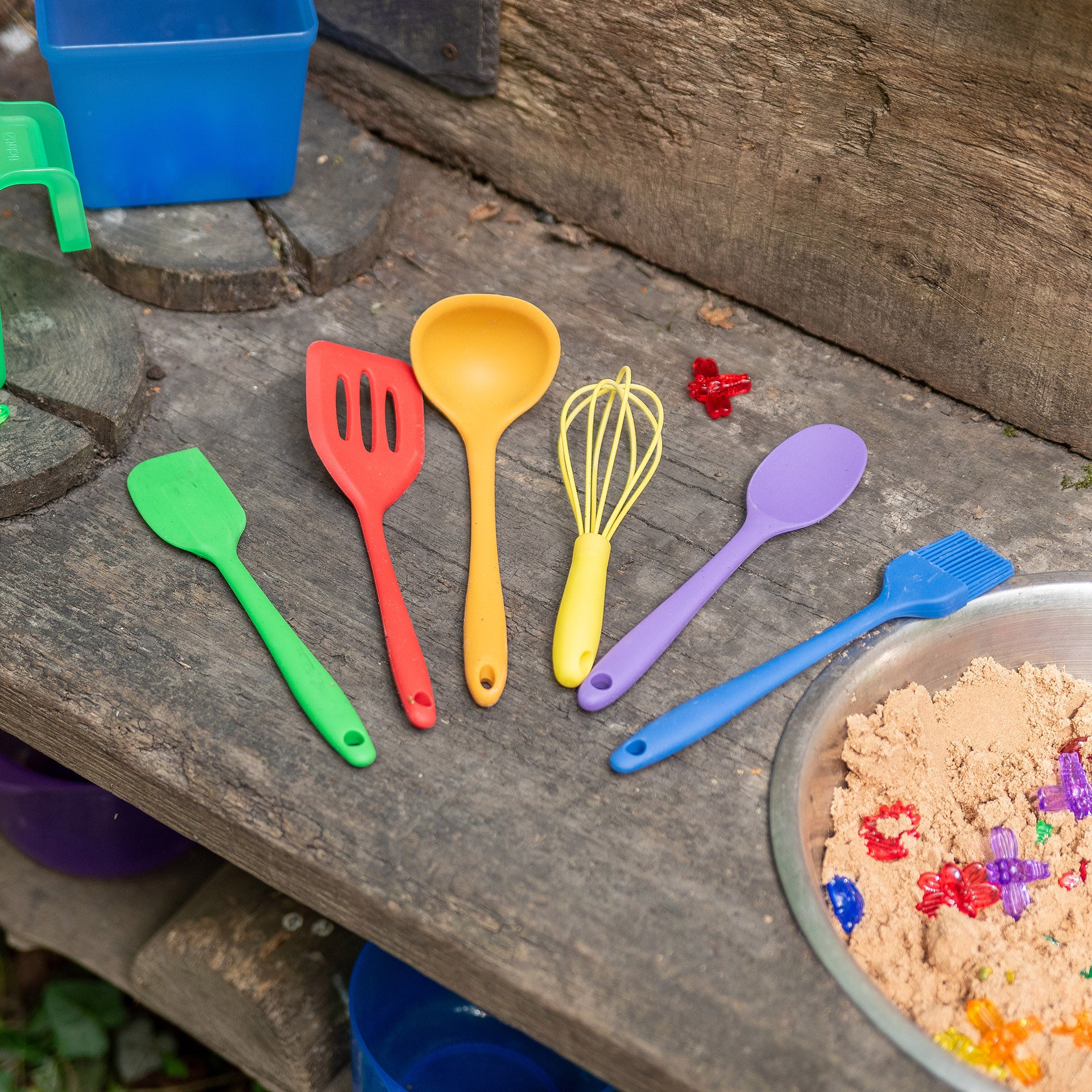 Tickit Rainbow Utensili silicone bambini 6 pz cucina